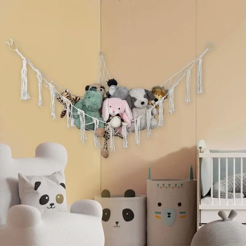 Cozy Room Decor Hand-Woven Toy Storage Net