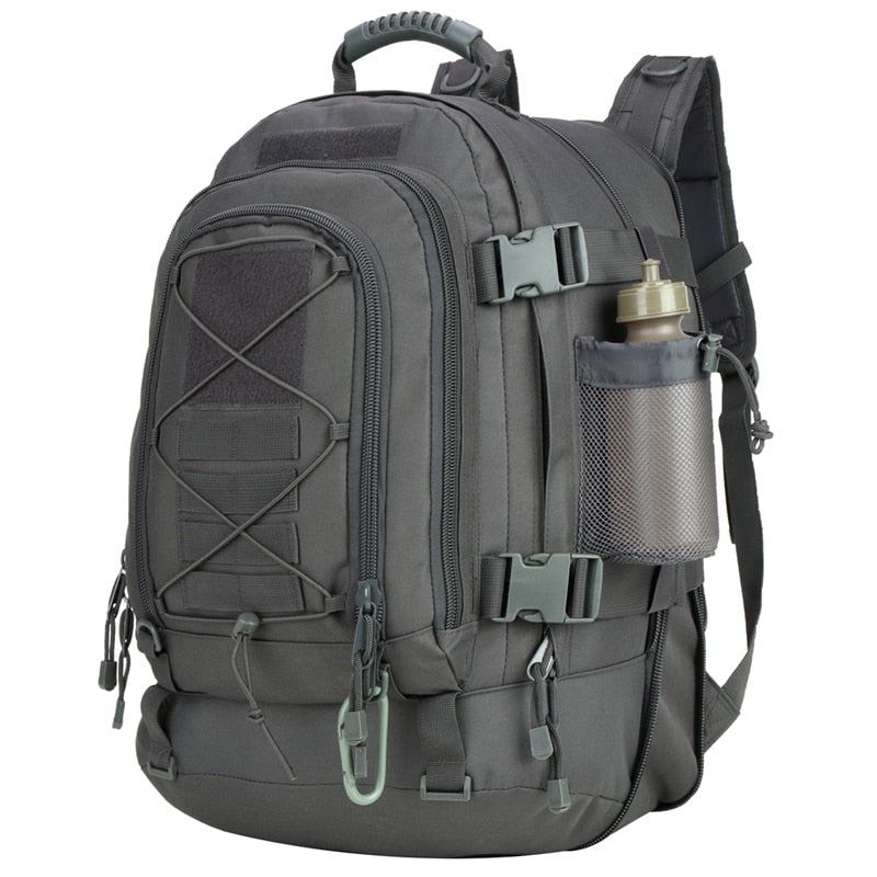 Expandable Waterproof Rucksack for Hiking, Camping, Travel - 60L Tactical Backpack