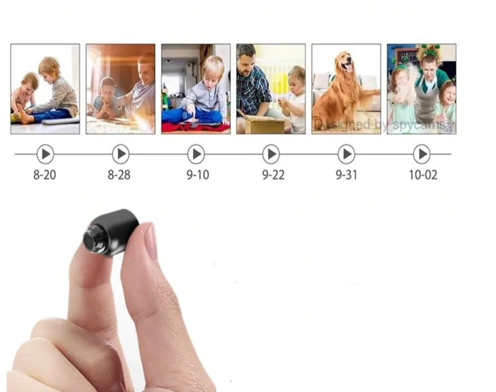 Full HD Night Vision Security Camera – Compact WiFi Monitor