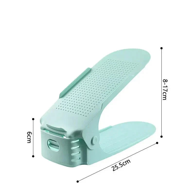 Space-Saving Shoe Organizer Set with Adjustable Stacking Design