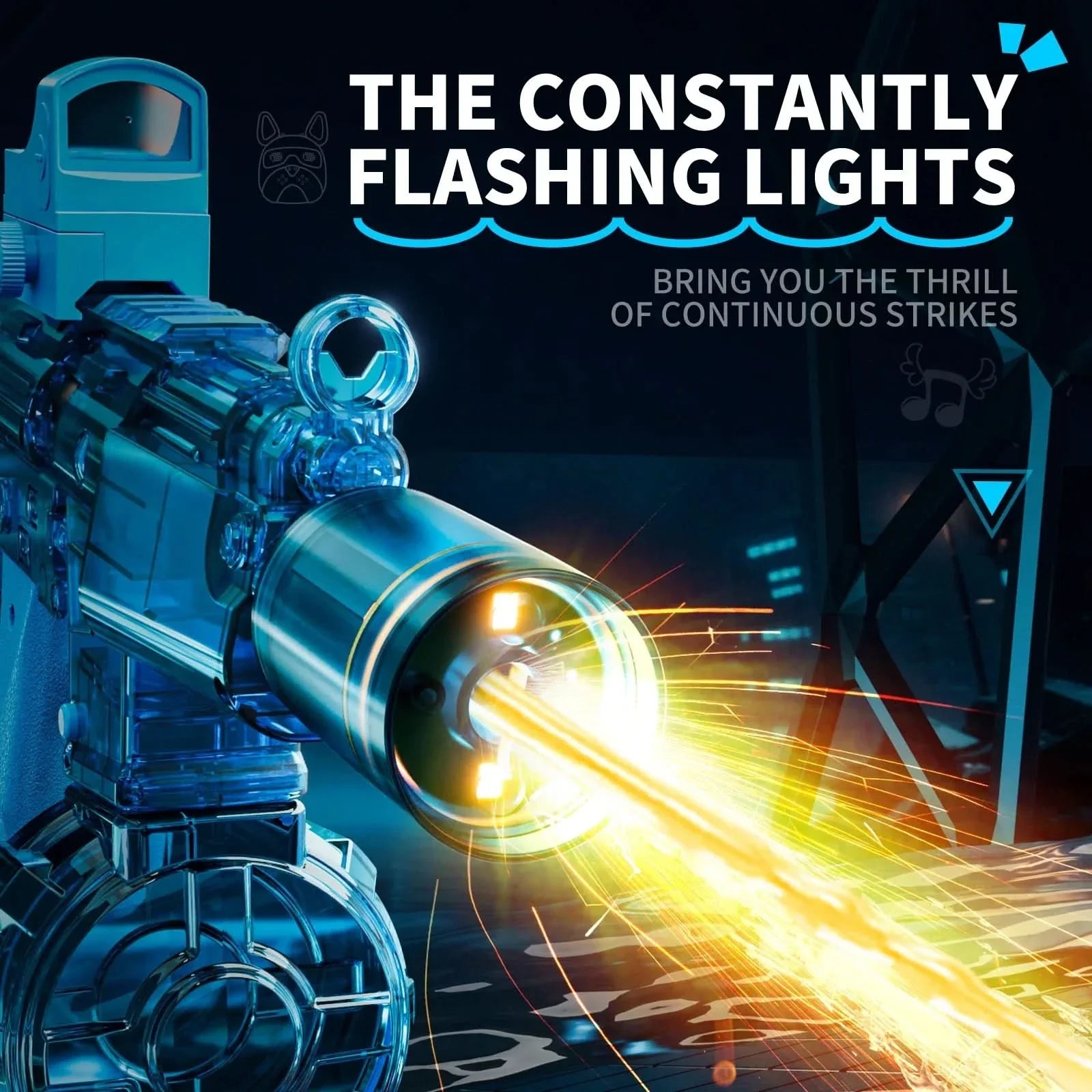 Electric Water Blaster with Realistic Recoil Action