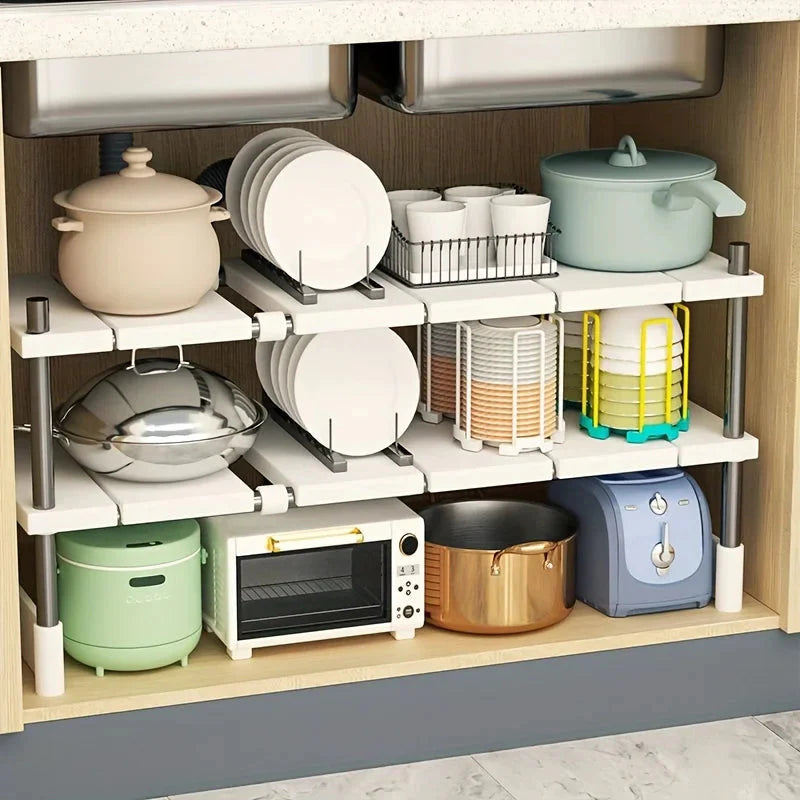 Under-Cabinet Shelf with Adjustable Design – Maximize Space and Organization