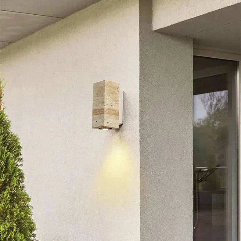 Wabi Sabi Wall Light in Nordic Travertine Design