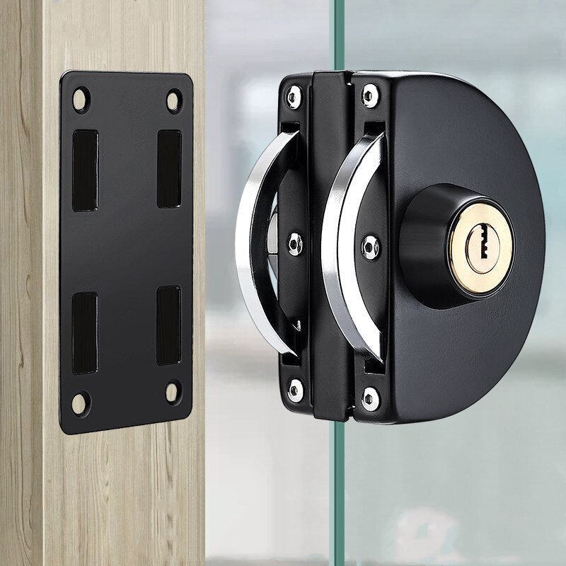 Stainless Steel Sliding Door Lock – No-Drill Safety Latch for Home & Patio