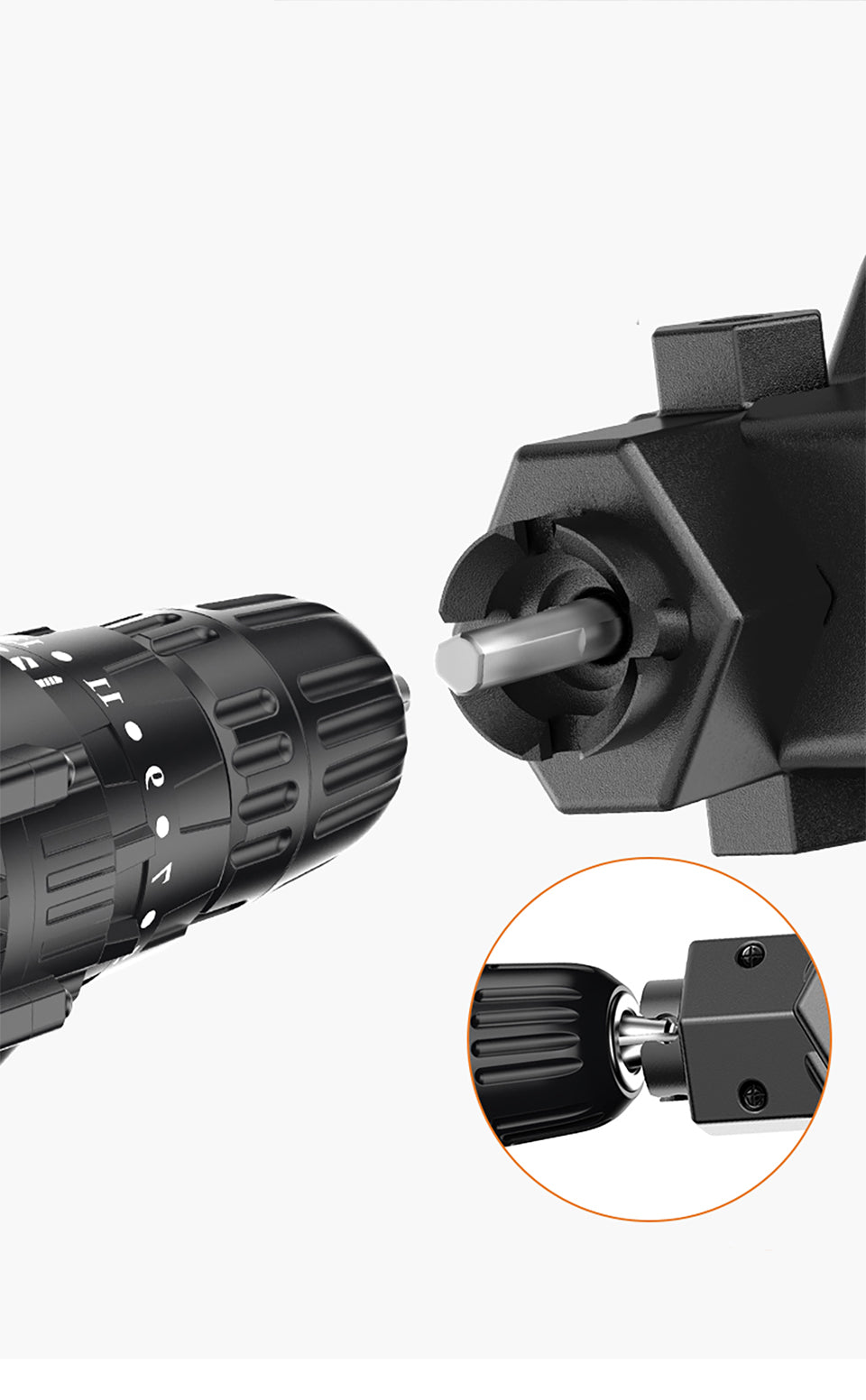 Compact Drill Attachment Chainsaw – Garden and Wood Cutting Tool
