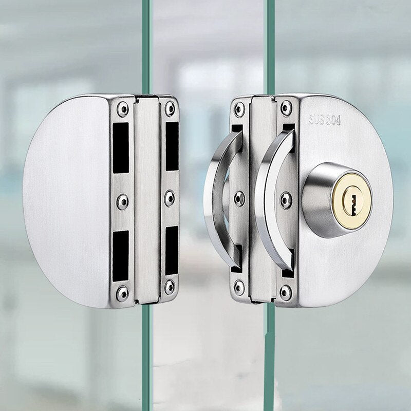 Stainless Steel Sliding Door Lock – No-Drill Safety Latch for Home & Patio