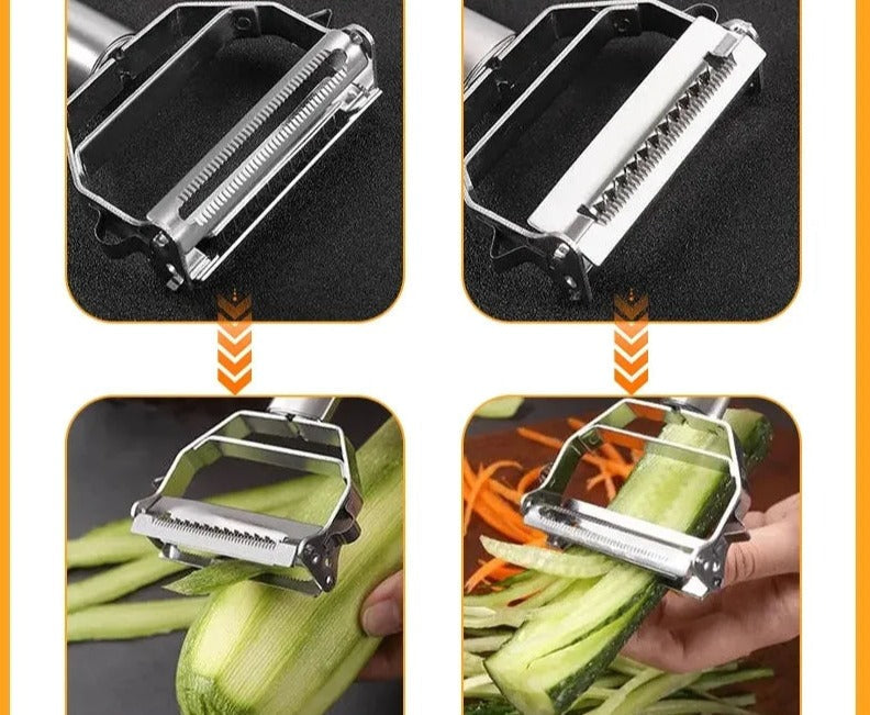 Ergonomic Vegetable and Fruit Peeler Made of Stainless Steel