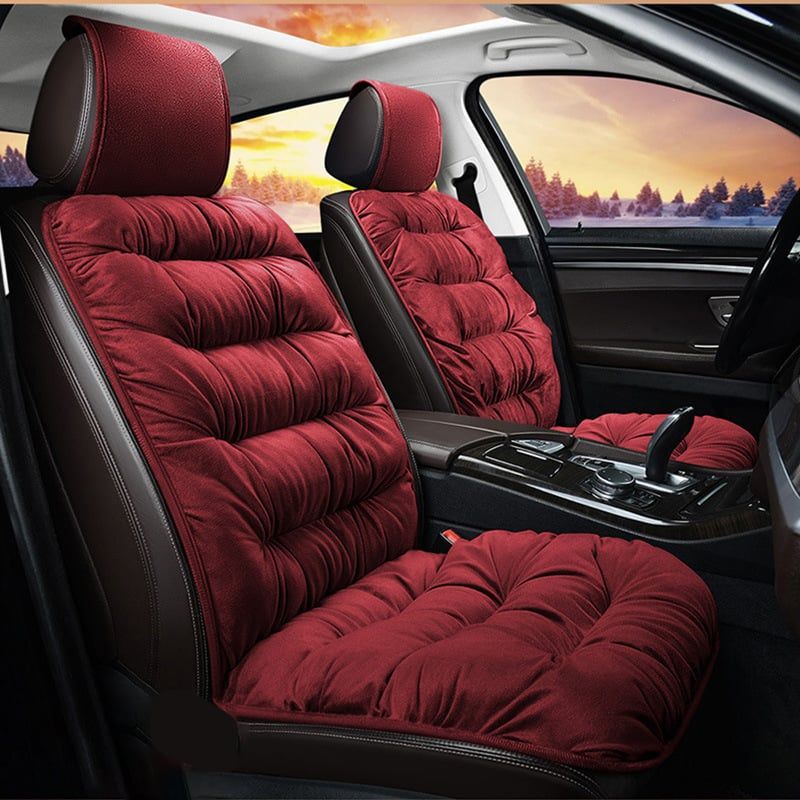 Short Plush Padded Seat Cover for Cars – Enhanced Comfort