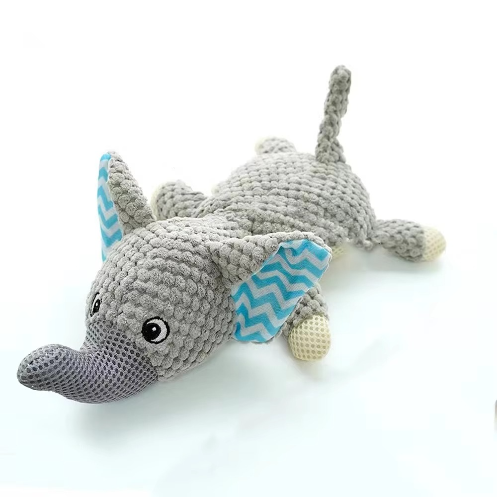 Plush Dog Toy for Large Breeds – Fleece, Machine Washable, Squeaker Inside