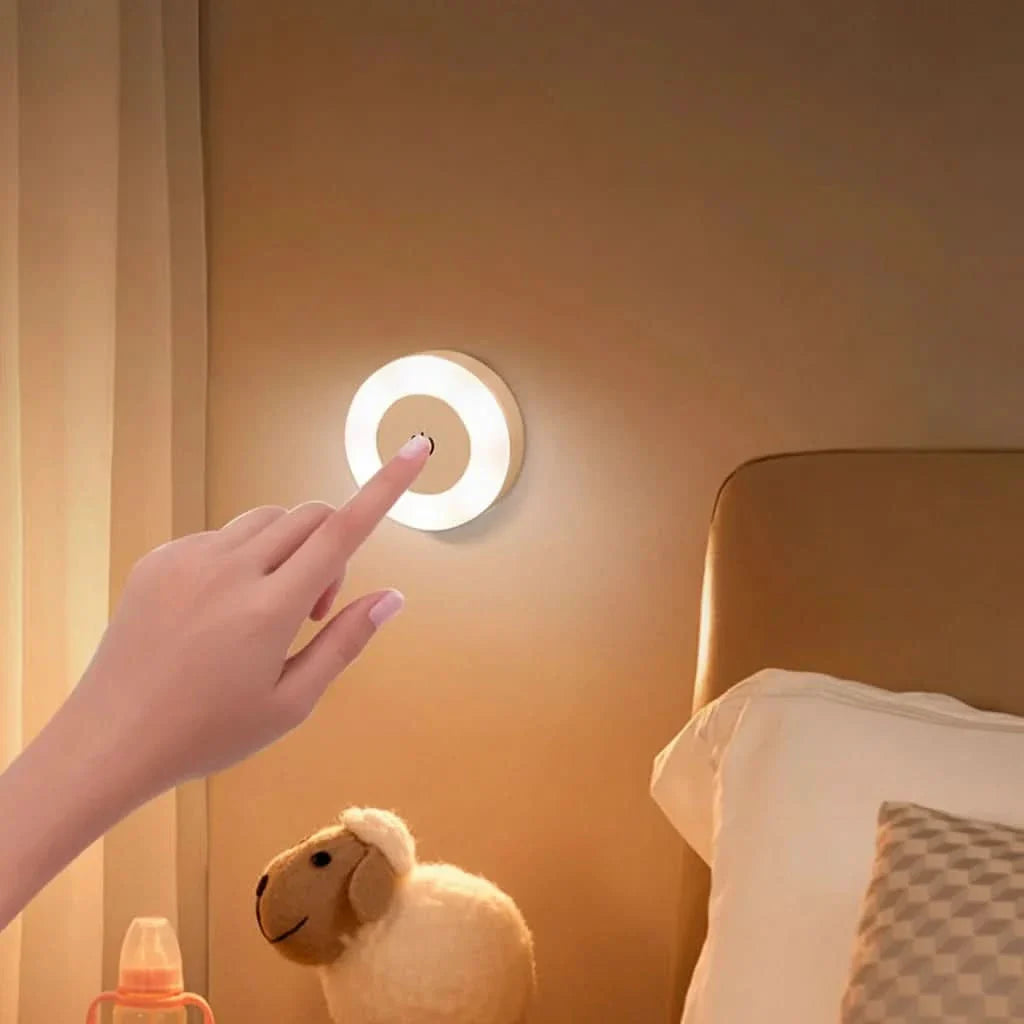 USB Rechargeable Bedside Lamp for Cozy Lighting
