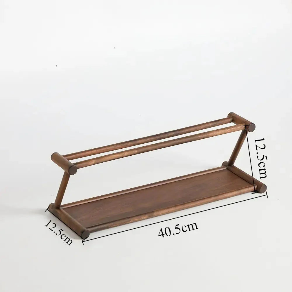Tea and Tableware Wooden Display Shelf – Stylish Table Presentation