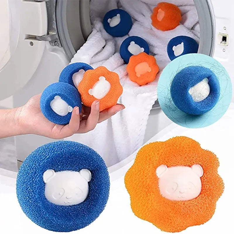 Set of 6 Laundry Balls for Pet Hair Removal – Hair-Free Washing