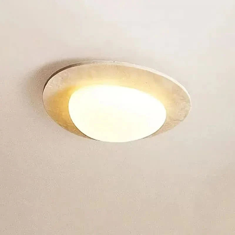 Natural Stone Wabi Sabi LED Ceiling Fixture