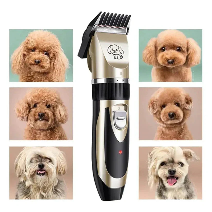 Quiet Pet Grooming Clippers - Low Noise Dog Coat Trimming Kit