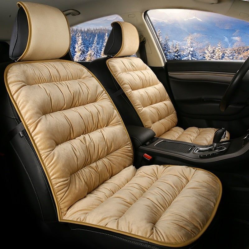 Short Plush Padded Seat Cover for Cars – Enhanced Comfort
