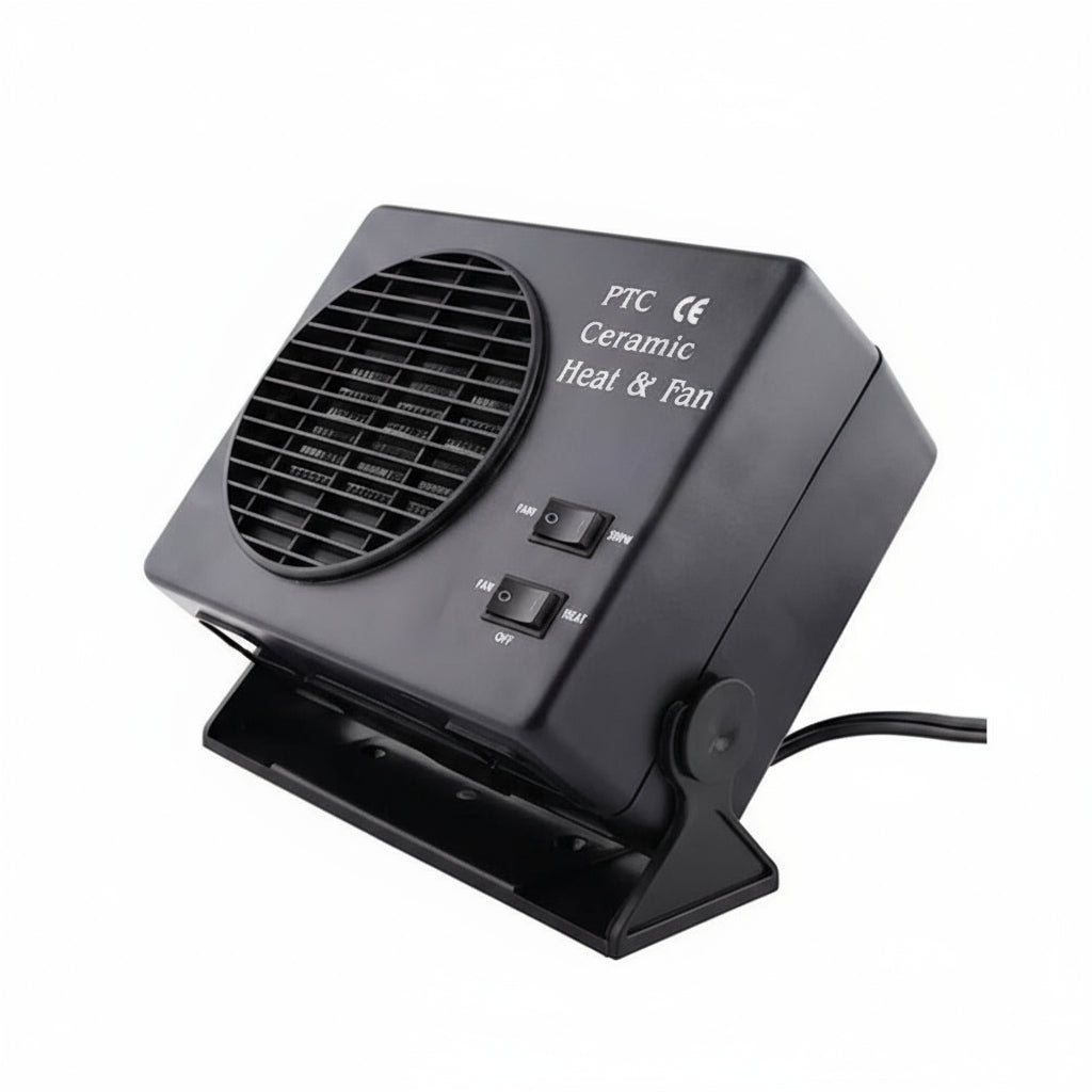 Portable Defroster Fan for Cars - 12V Ceramic Heater 150W-300W