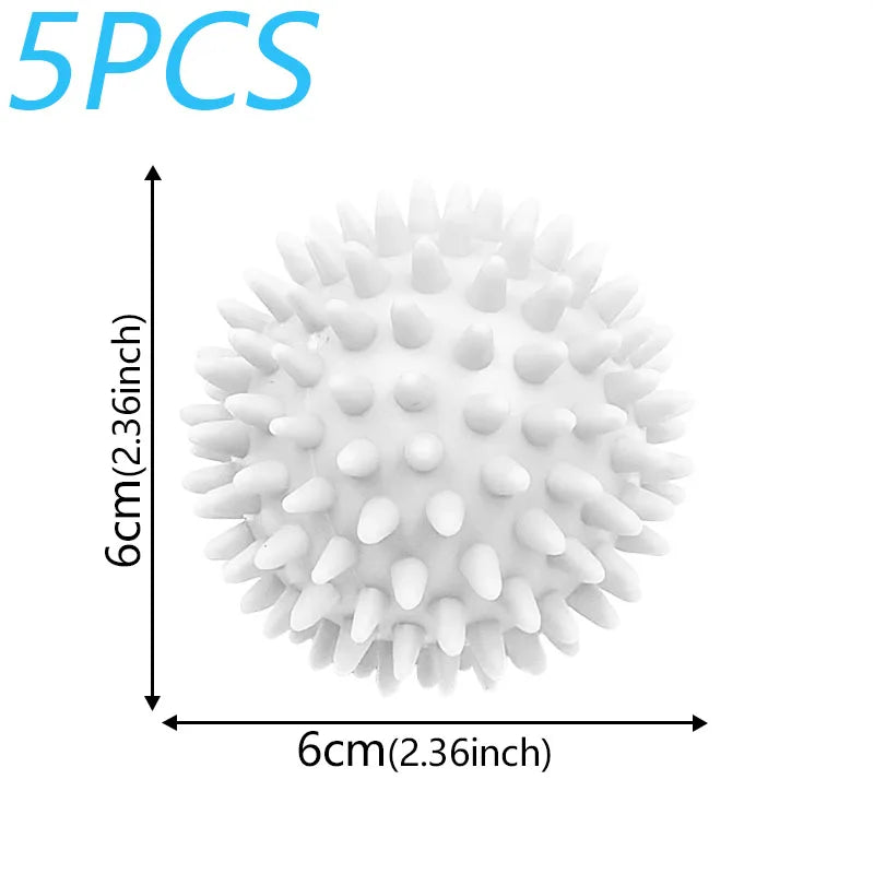 Set of 5 Laundry Balls for Softer Clothes Without Fabric Softener