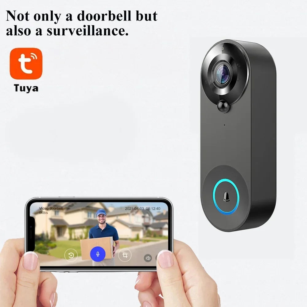 1080P HD WiFi Smart Doorbell Camera with Two-Way Audio
