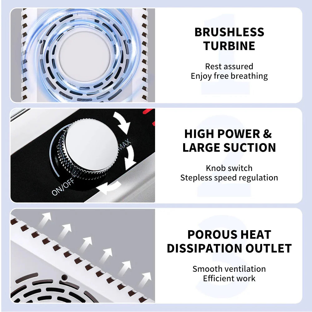Nail Dust Extractor – Strong Suction and Interchangeable Filter