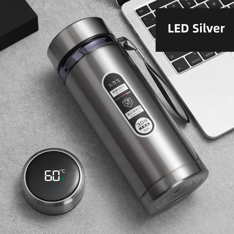 Insulated Stainless Steel Bottle with LED Temperature Indicator