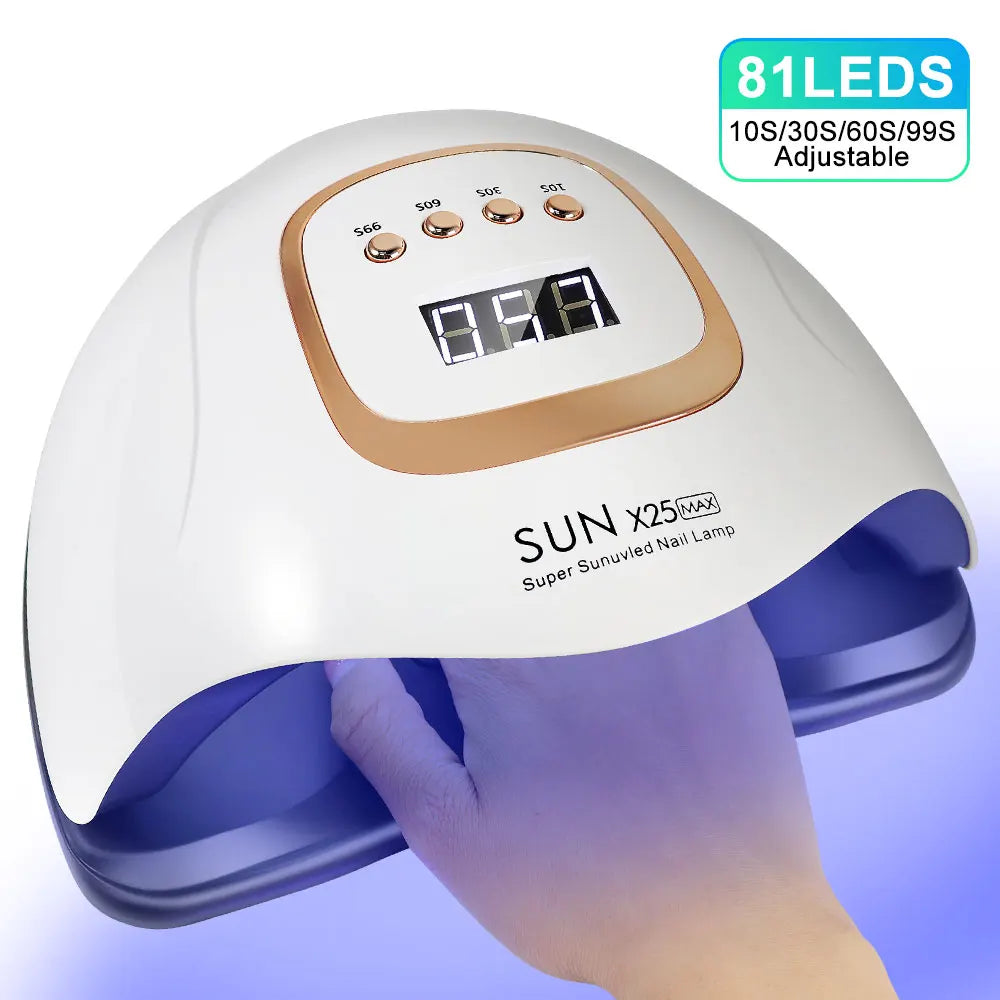 Nail Dryer with 81 LEDs for Gel Manicures at Home – UV/LED Lamp