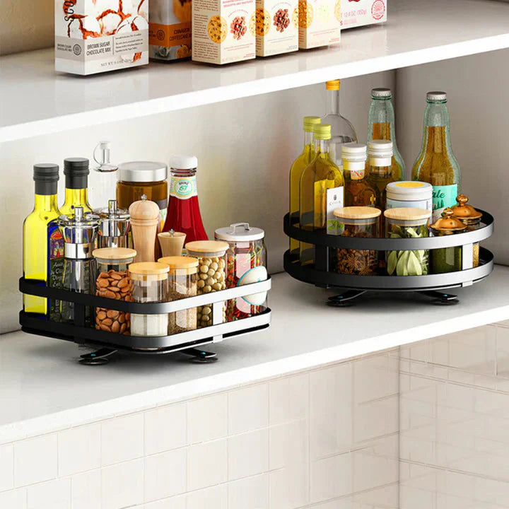 Tiered Spice Organizer with Rotating Design