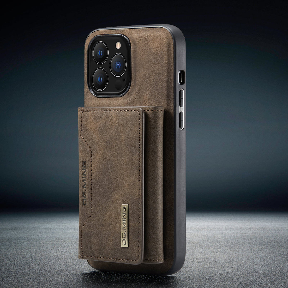 Detachable Leather Phone Case with Wallet and Kickstand for iPhone