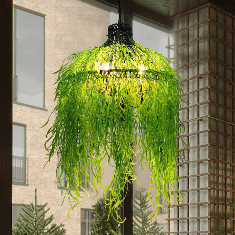 Pendant Light and Chandelier with Greenery for Modern Plant Display