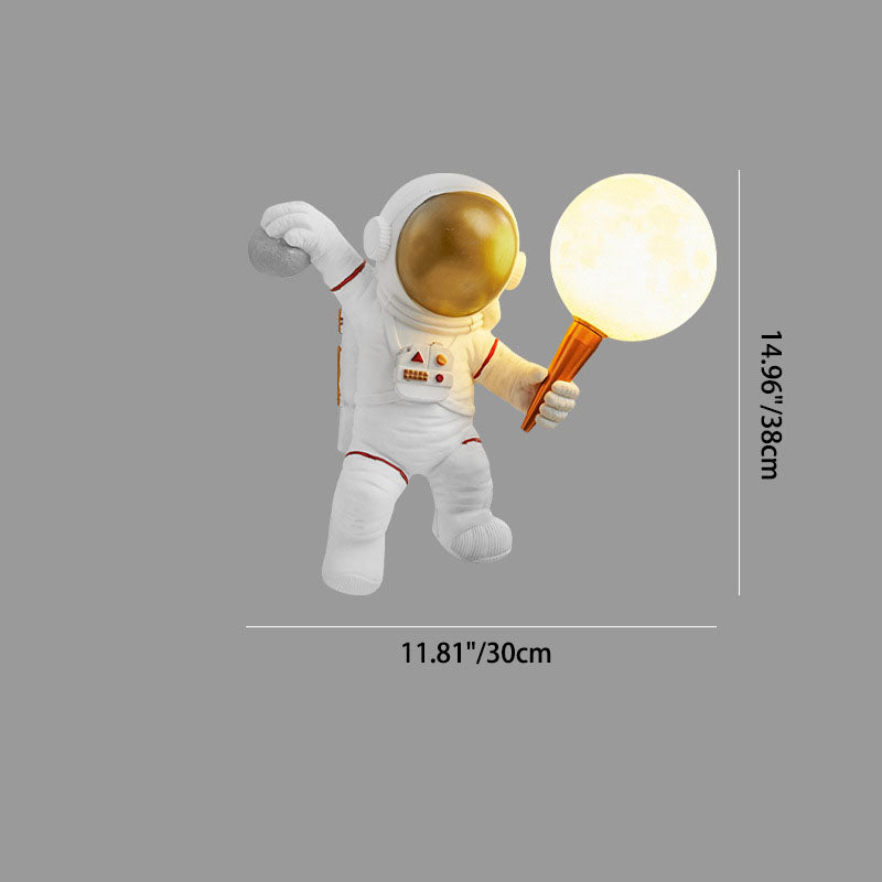 LED Astronaut Wall Light for Kids' Bedroom Decor