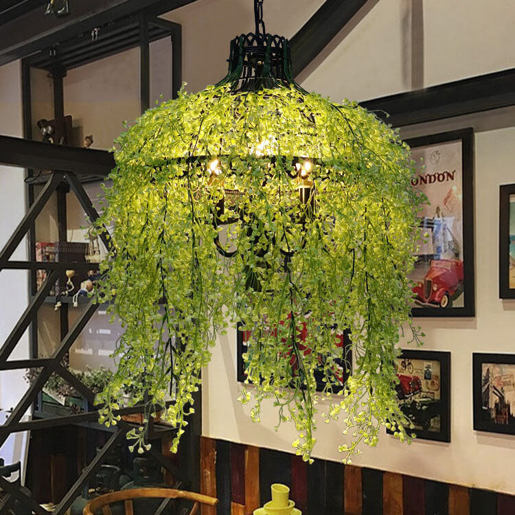 Pendant Light and Chandelier with Greenery for Modern Plant Display