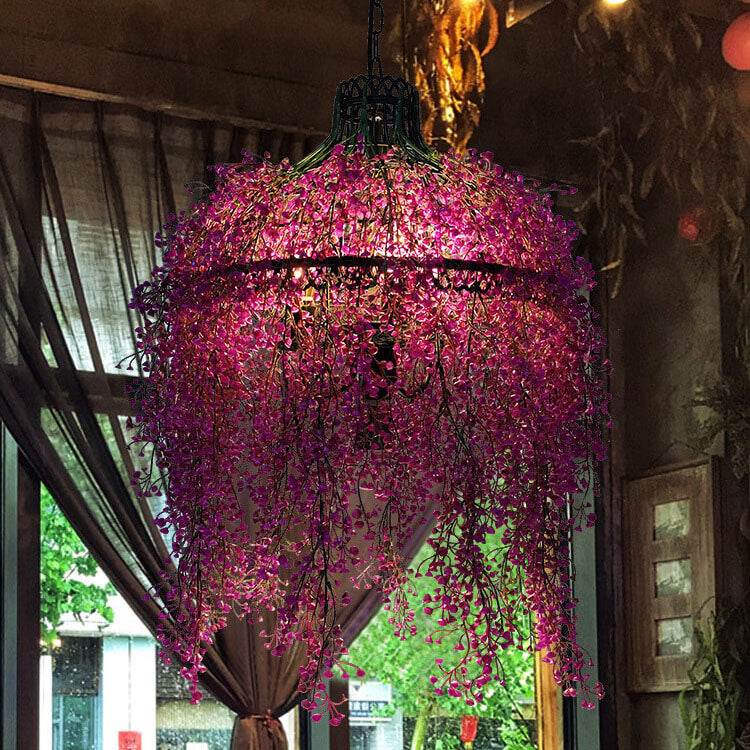 Pendant Light and Chandelier with Greenery for Modern Plant Display