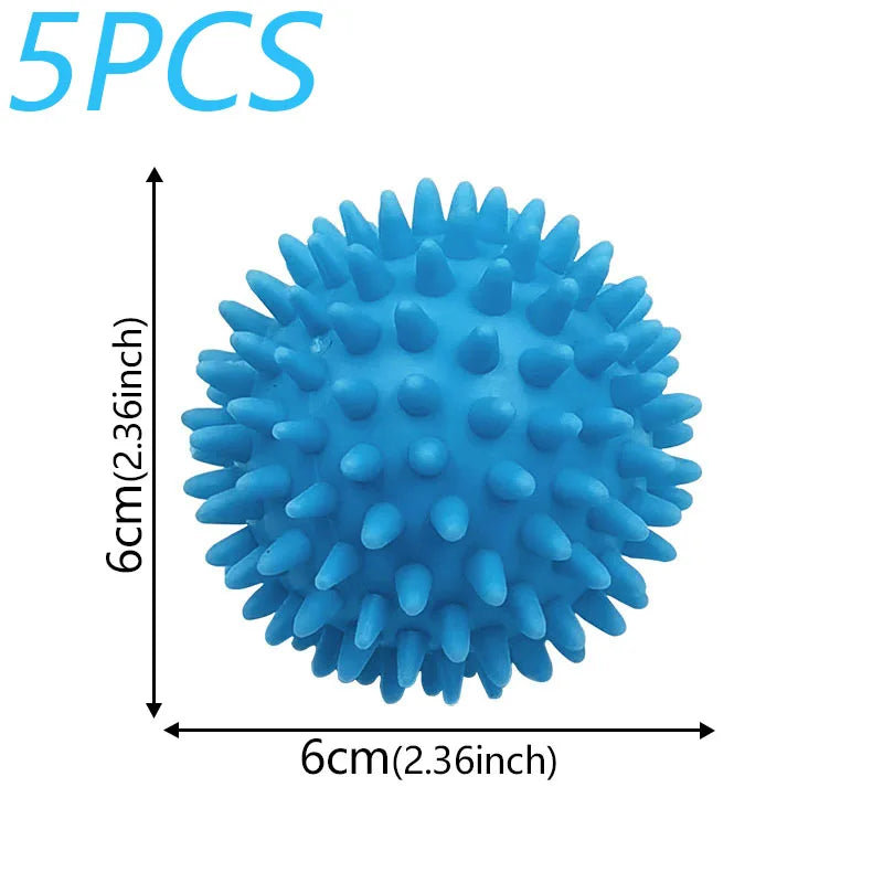 Set of 5 Laundry Balls for Softer Clothes Without Fabric Softener