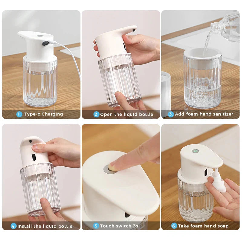 Touchless Soap Dispenser – Automatic, Rechargeable via USB