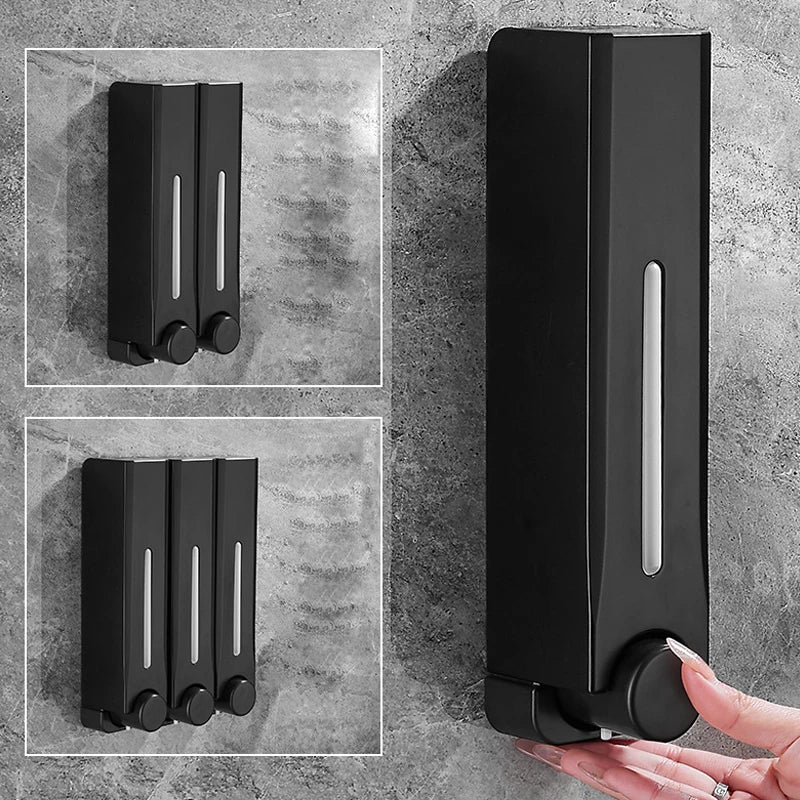 500 ml Wall-mounted Soap Dispenser with 1, 2, or 3 Chambers