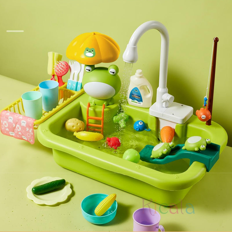 Fountain Water Play Table with Toys and Accessories