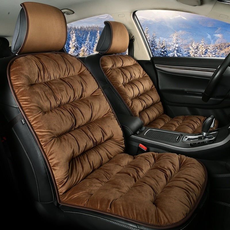 Short Plush Padded Seat Cover for Cars – Enhanced Comfort