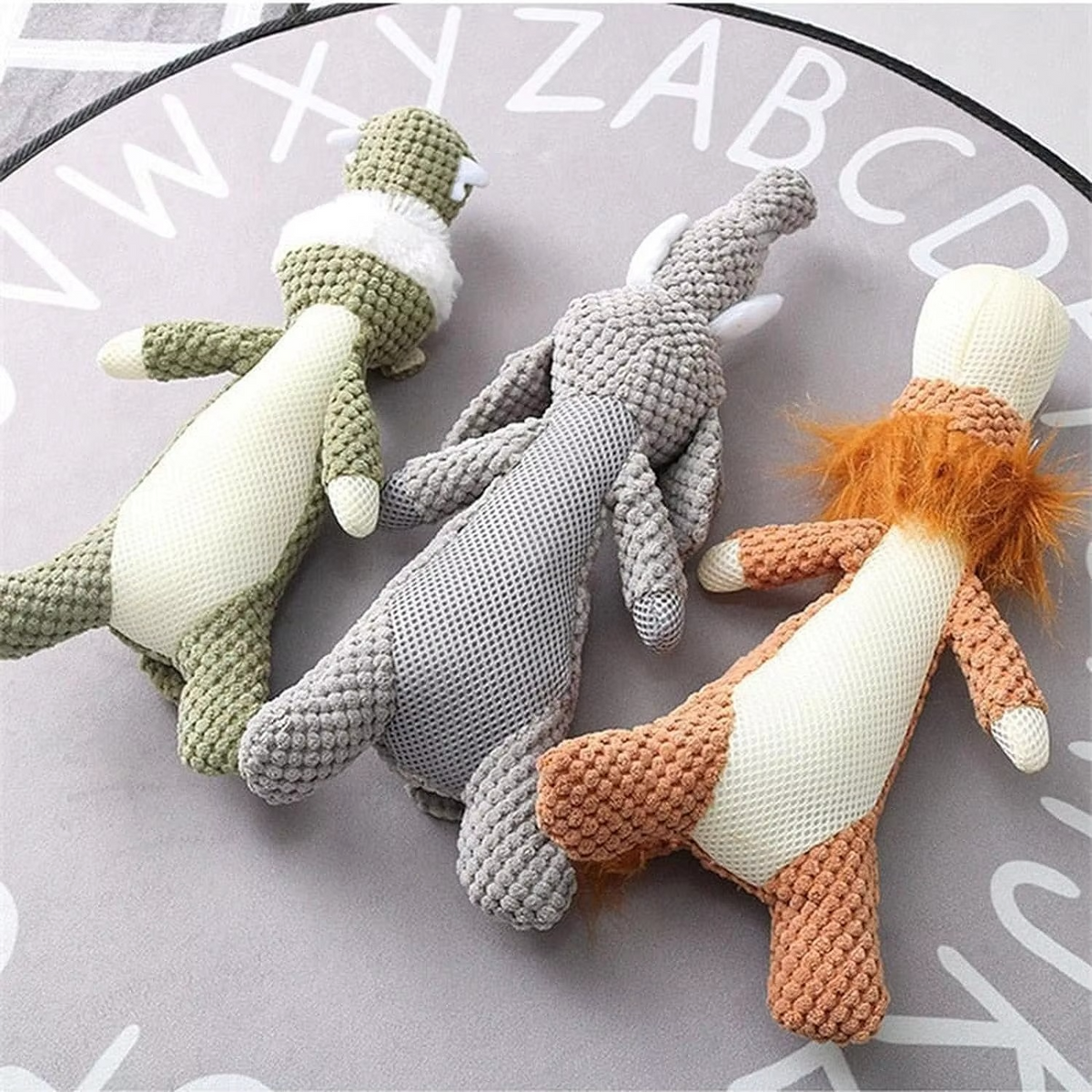 Plush Dog Toy for Large Breeds – Fleece, Machine Washable, Squeaker Inside