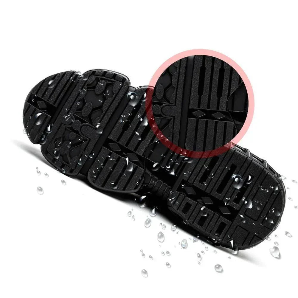 ErgoGuard Steel Toe Work Shoes with Custom Comfort Technology