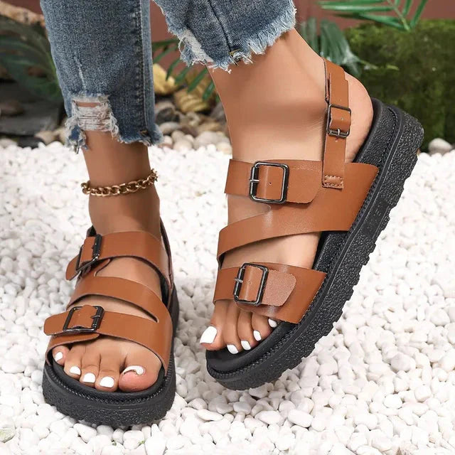 Women's Arch Support Sandals with Slip-Resistant Sole