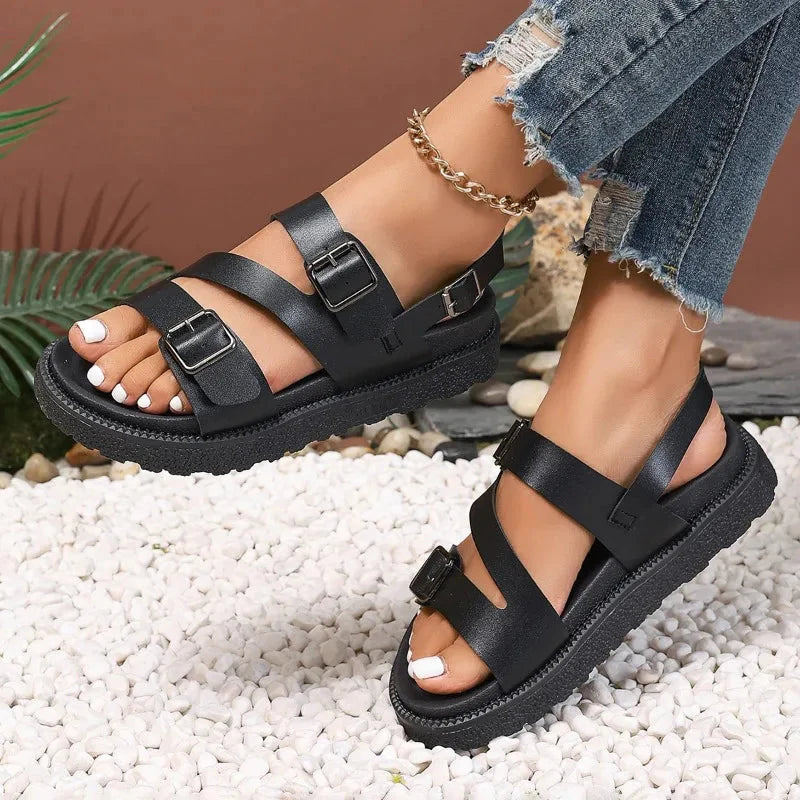 Women's Arch Support Sandals with Slip-Resistant Sole