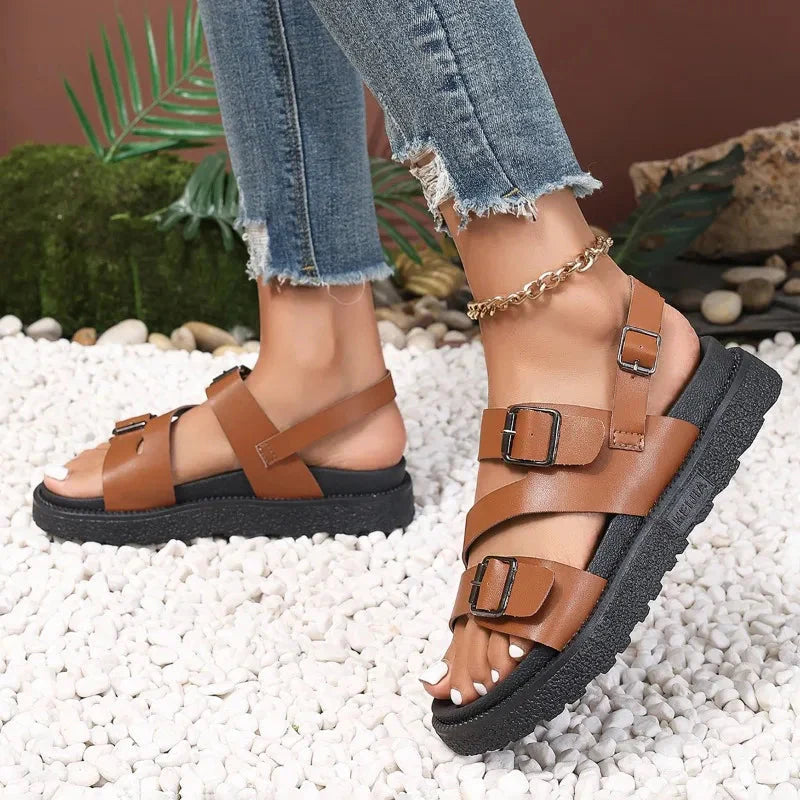 Women's Arch Support Sandals with Slip-Resistant Sole