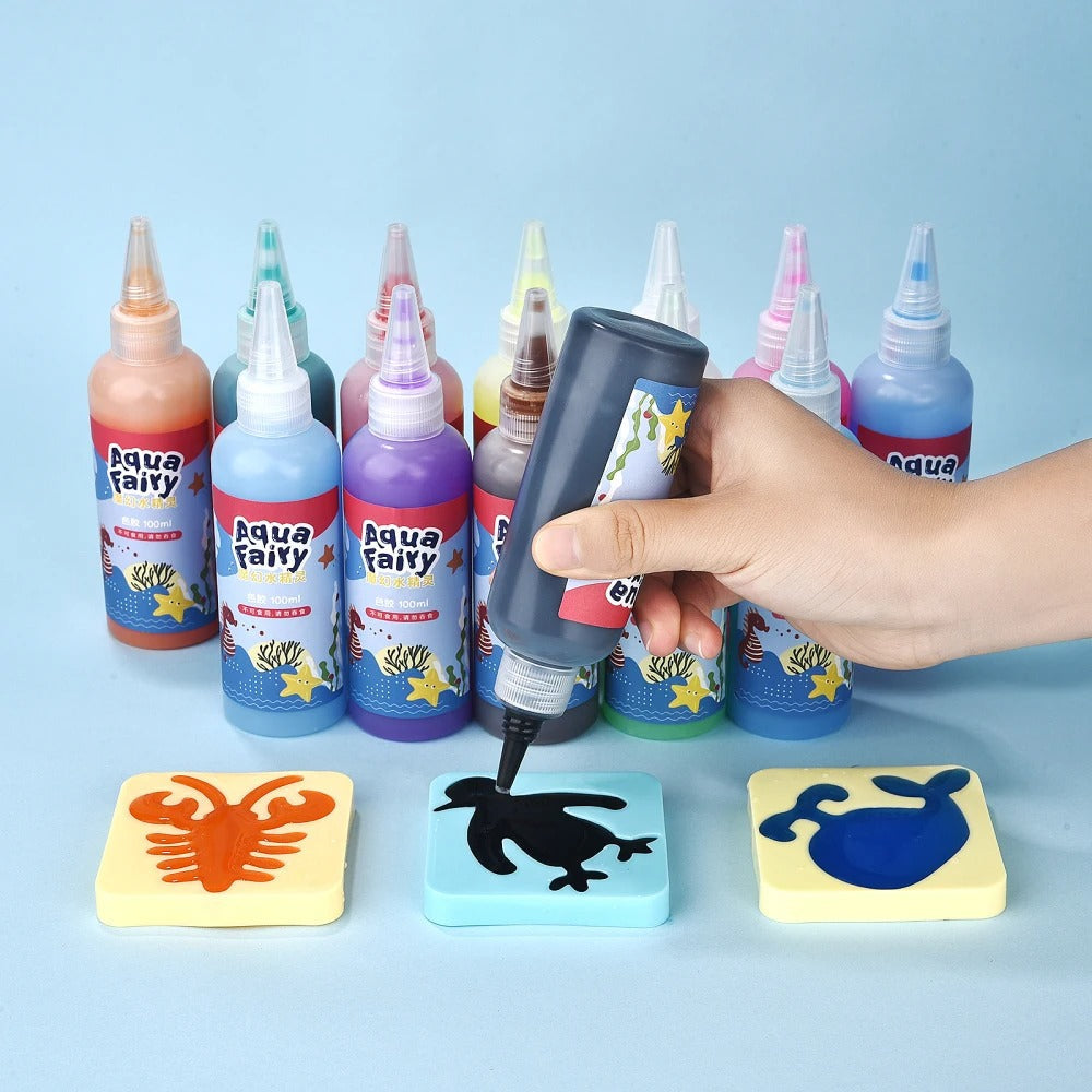 Underwater Shape Art Set with Molds and Paints for Creative Fun