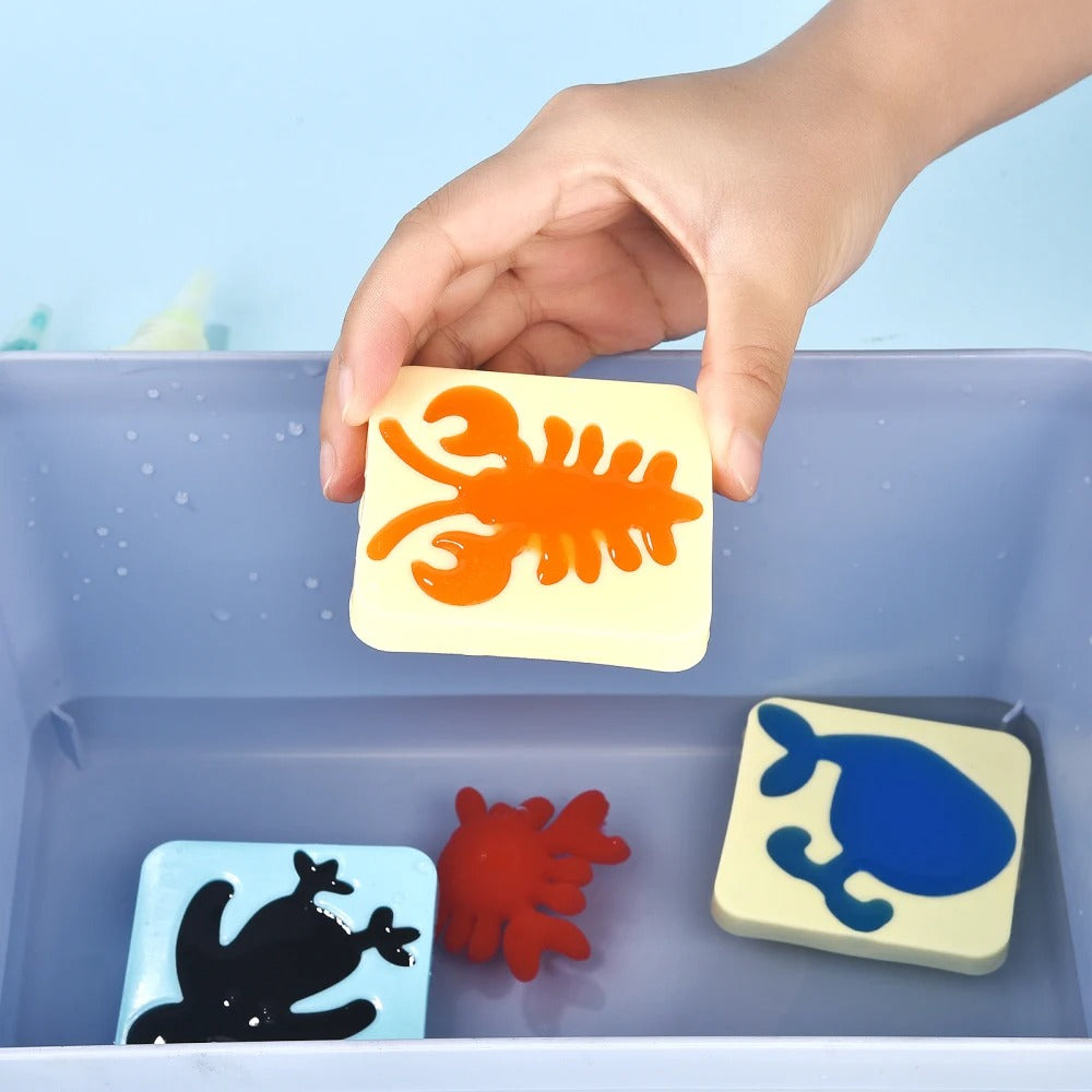 Underwater Shape Art Set with Molds and Paints for Creative Fun