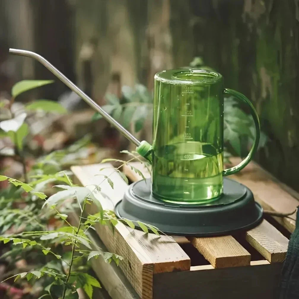 Long Spout Watering Can with Measurement Marks – Available in Green or Gray