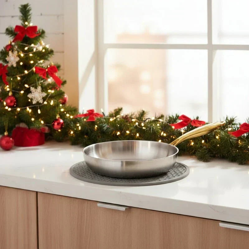 Induction-Compatible Frying Pan – 7-Layer 316 Stainless Steel Skillet