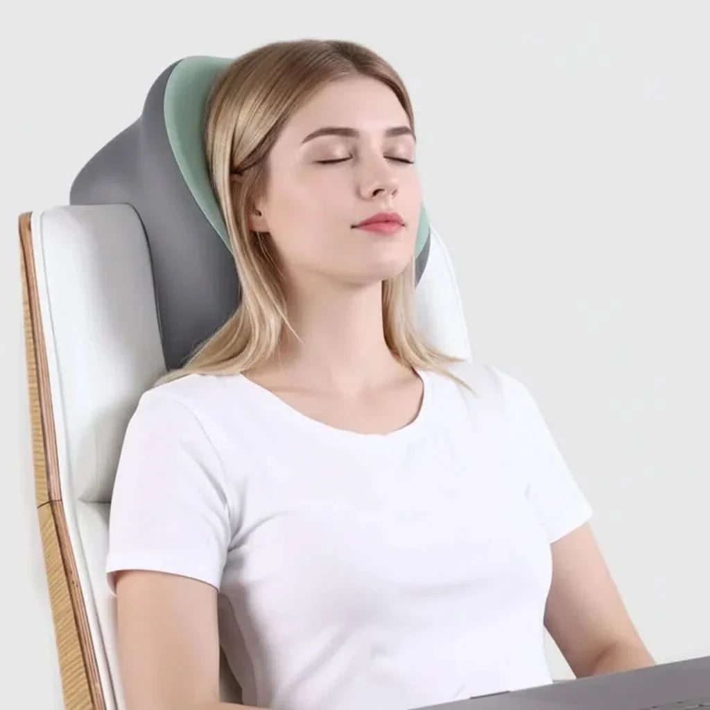 Ergonomic Neck Pillow for Travel – Memory Foam Comfort Support