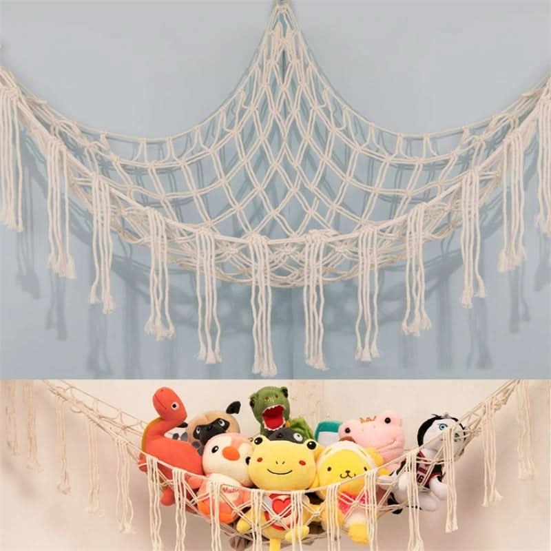 Cozy Room Decor Hand-Woven Toy Storage Net