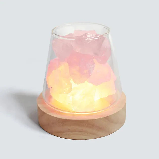 Salt Lamp from Himalayan Region with Diffuser and Rechargeable Battery