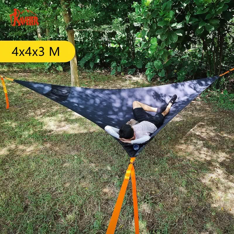 Outdoor Camping Hammock with Anti-Tip Feature - Triangle Shape