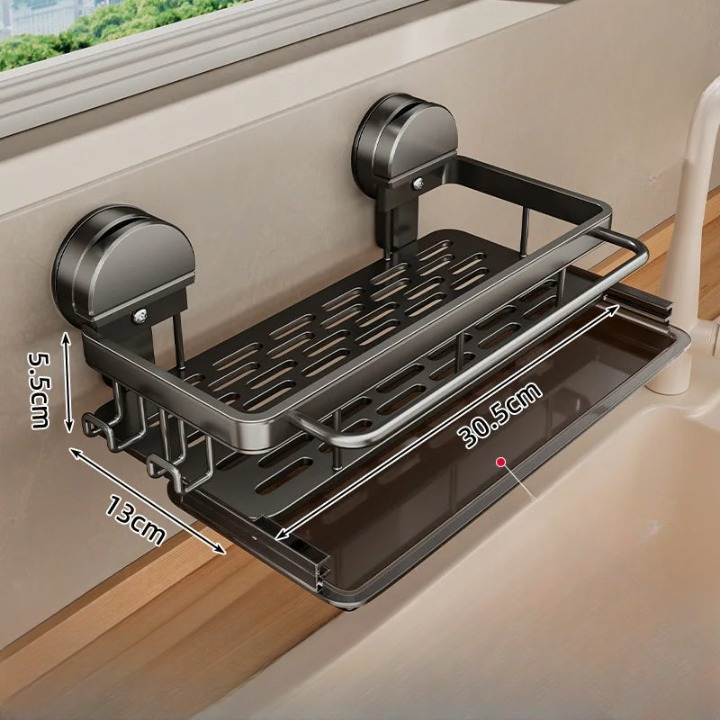 Suction Cup Kitchen Shelf – Easy Installation Without Drilling